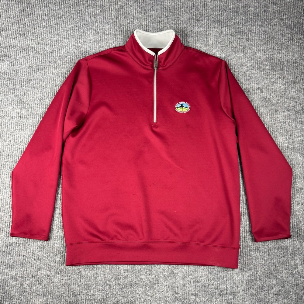Antigua 1/4 Zip Pullover Mens XL Pebble Beach National Pro Am Golf Performance